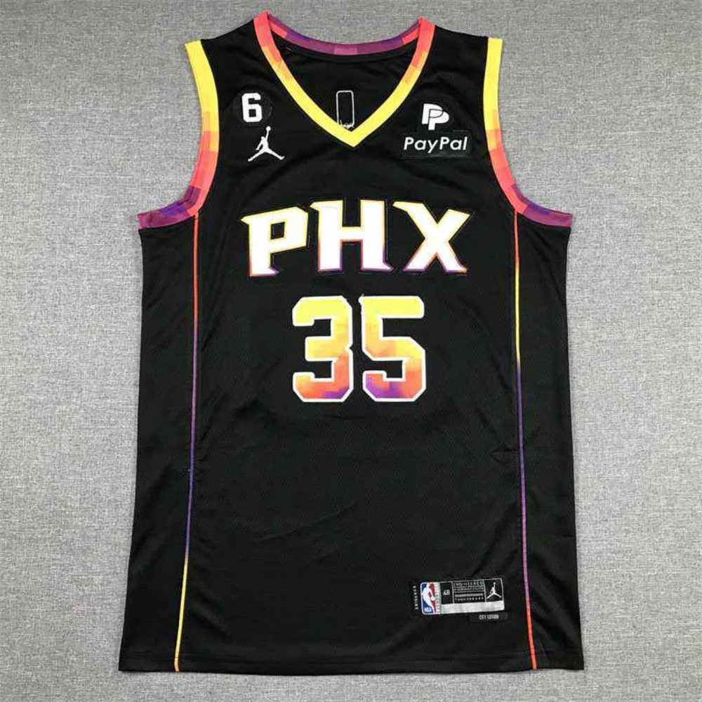 Phoenix Suns Kevin Durant Announcement Version 6 Black #35 Jerseys